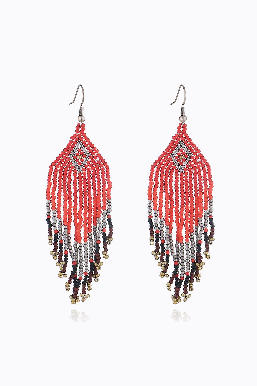 Beaded Dangle Earrings Style G One Size f9b9c5e1d12a40de860f9df7a637220e-Max