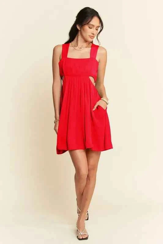 Davi & Dani Washed Satin Cutout Skirt Bandeau Mini Dress f9be3d7d33e74a78a518b5d3136b22d7-Max-Origin