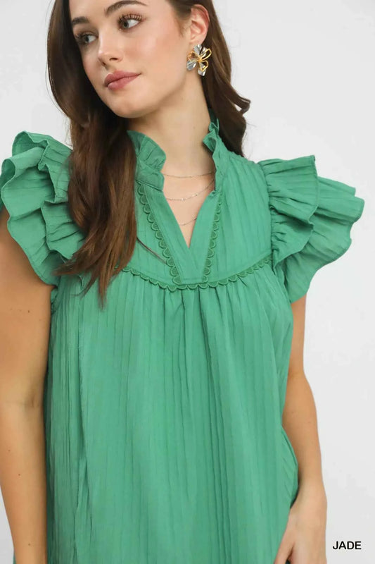 Flutter Sleeve Tiered Dress f9c1b176-09e9-4610-92a2-e41e272de6c2-Max-Origin