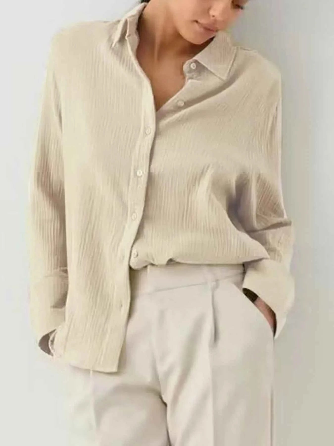 Button Up Long Sleeve Texture Shirt f9cb1f17-3437-4d2e-91e9-cddc1ee2cbd2-Max-Origin