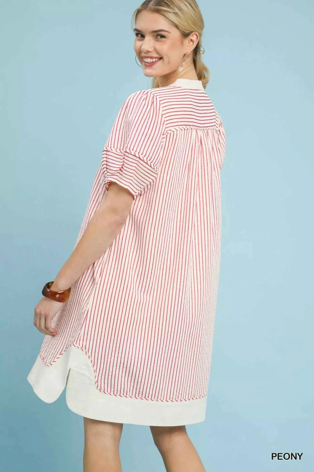 Umgee Pinstripe Shift Dress with Contrast Trim f9d92595-2baf-4c4b-8a57-17c8be2e6d69-Max-Origin