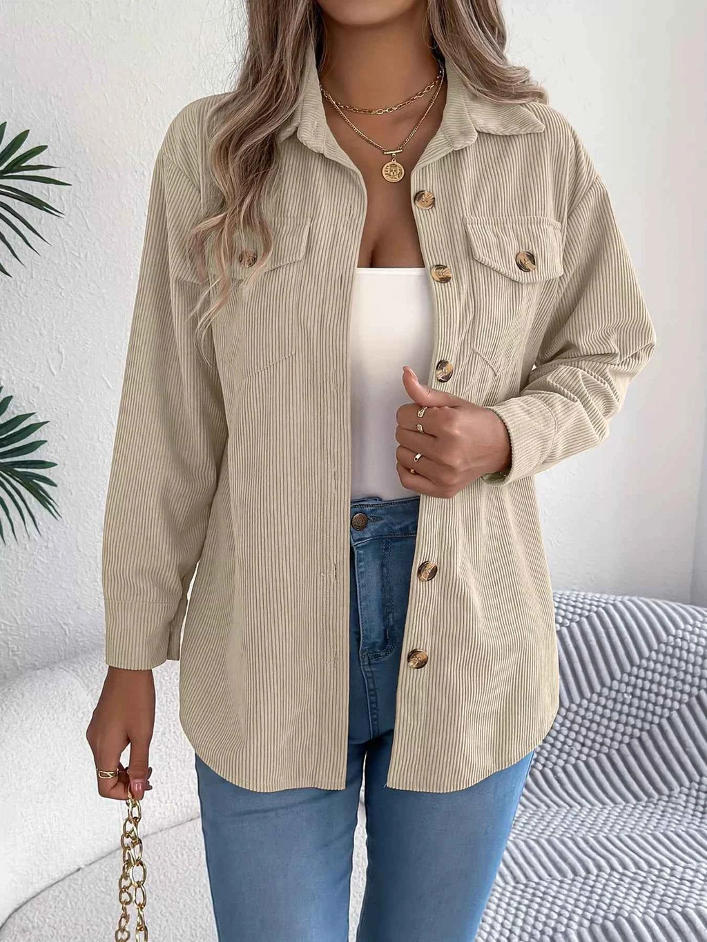 Corduroy Button-Up Long Sleeve Shacket f9e103bcc22f4416a30a7273091a972f-Max-Origin