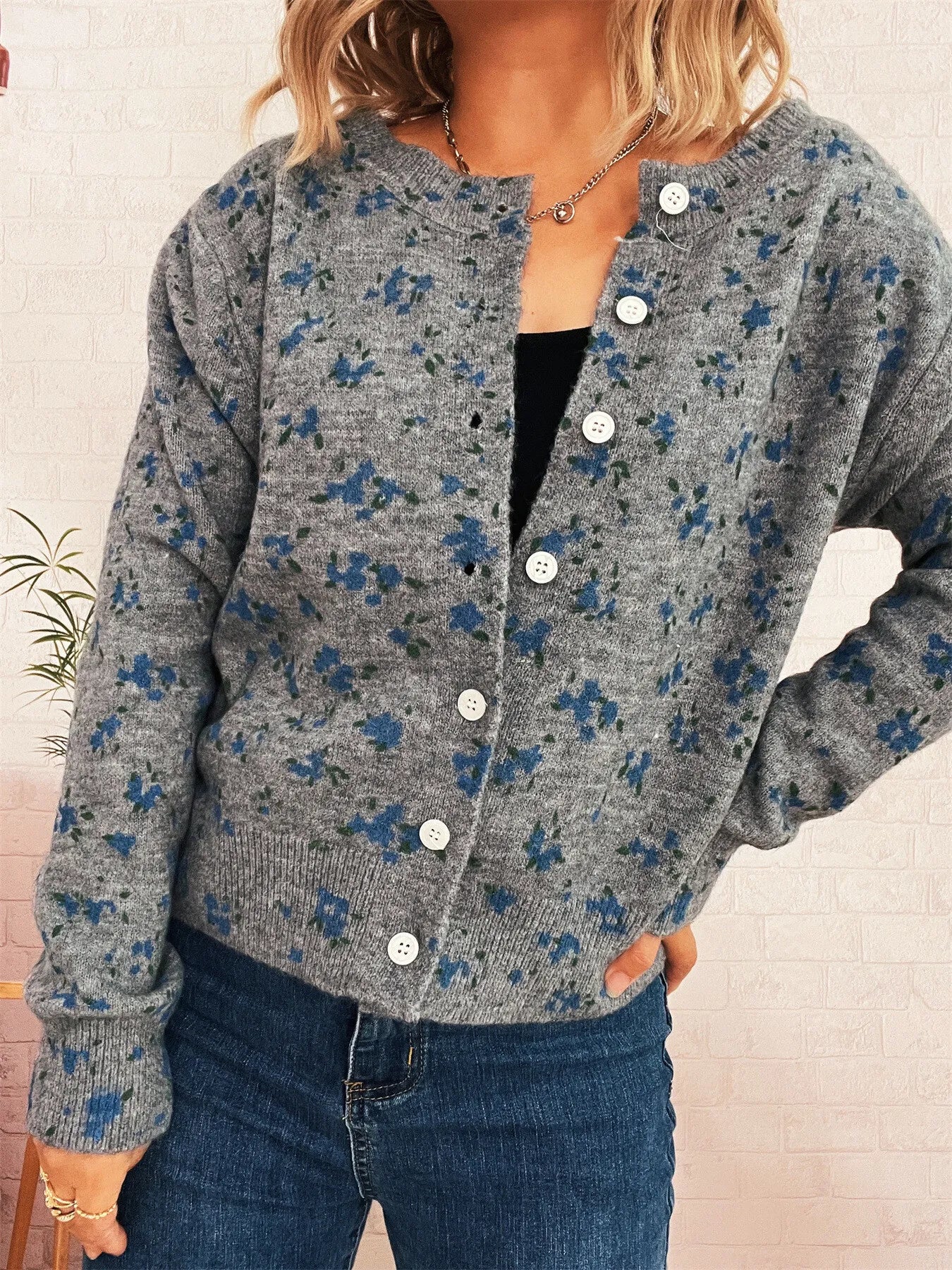 Floral Button-Up Long Sleeve Cardigan f9e3f4cfe22949a794fa95e436cd24d6-Max-Origin