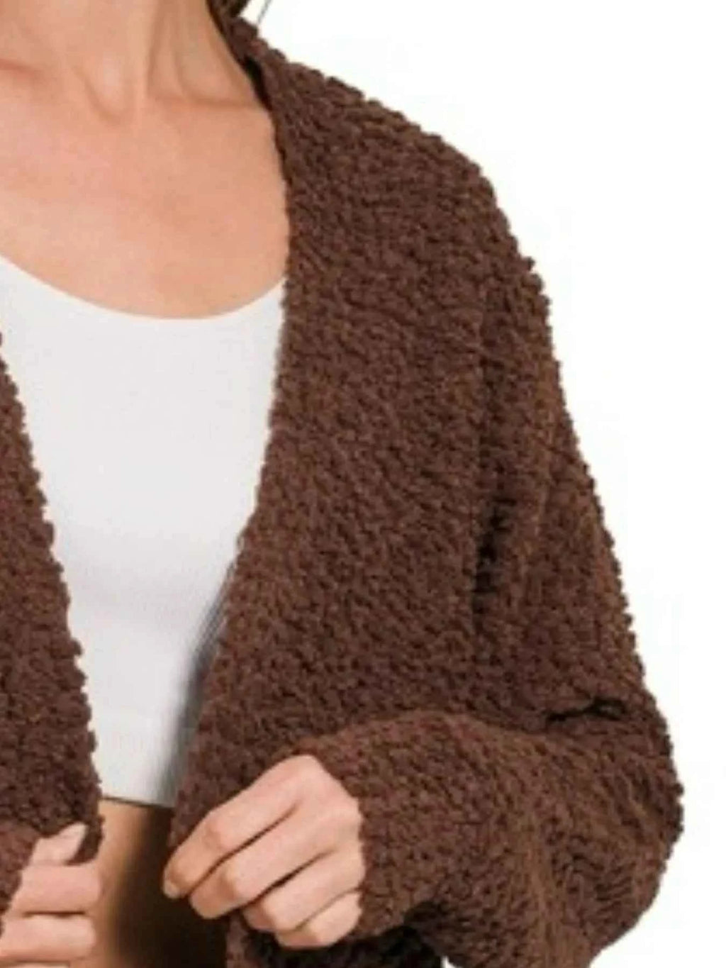 Zenana Long Sleeve Popcorn Sweater Cardigan with Pockets f9e7e6ae-224e-489c-9fe2-b763e1635701-Max-Origin