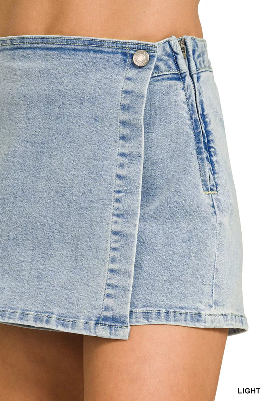Wrap Front Denim Skort fa0cfeb1-e771-4fe7-83e9-d05b8dbfbddf-Max-Origin