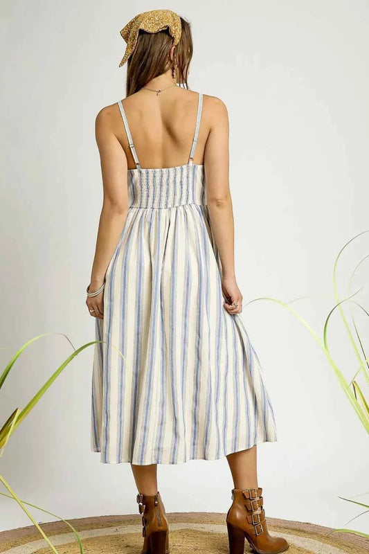 Striped Colorful Embroidered Trim Cami Dress fa3a7d8f-e116-422e-9953-1b9dff8161c7-Max-Origin