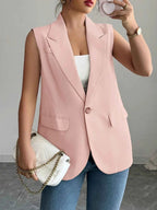 One Button Sleeveless Blazer fa4039e9-900f-493f-a921-5538666ad640-Max-Origin