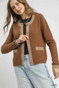 Umgee Two-Tone Button Front Cardigan LATTE fa8134df-ee93-4c99-a53a-cc1ac661c4e0-Max-Origin