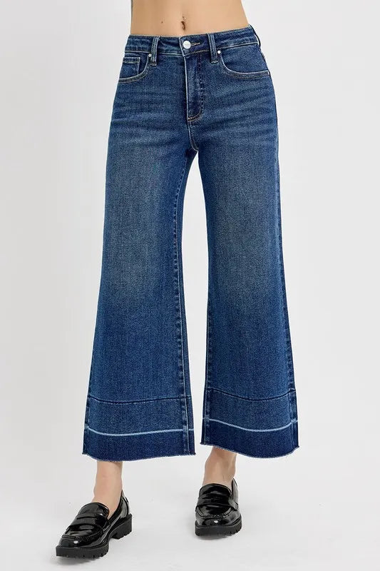 RISEN Full Size Tummy Control High Rise Crop Wide Hem Jeans Plus Size fa9dcbed-6515-4720-b027-a8b56deeb4f1-Max