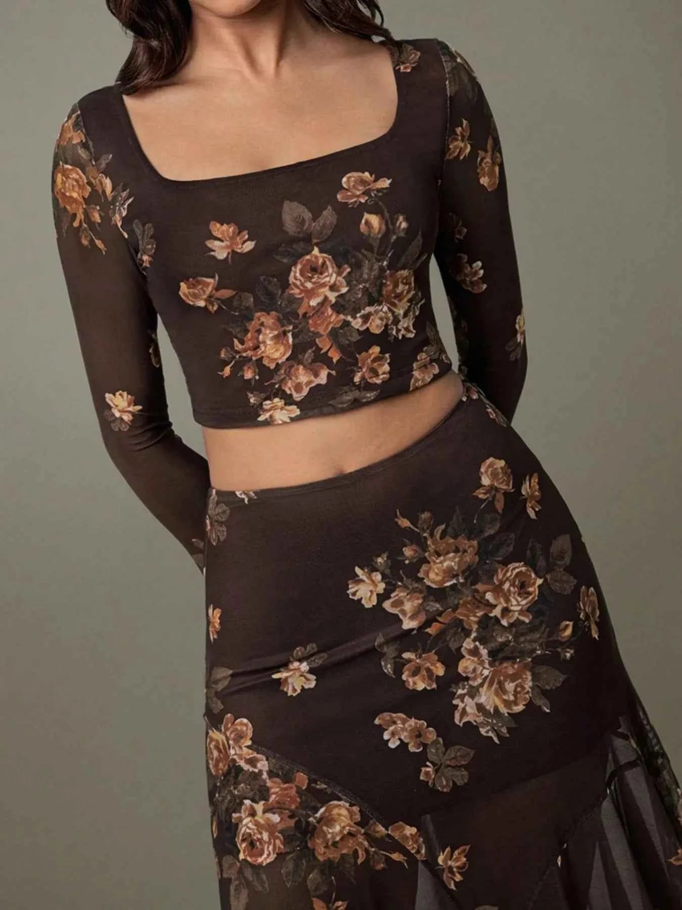 Floral Square Neck Top and Skirt Set faae1c50-9c96-4921-8ce5-d55286b2fd14-Max-Origin