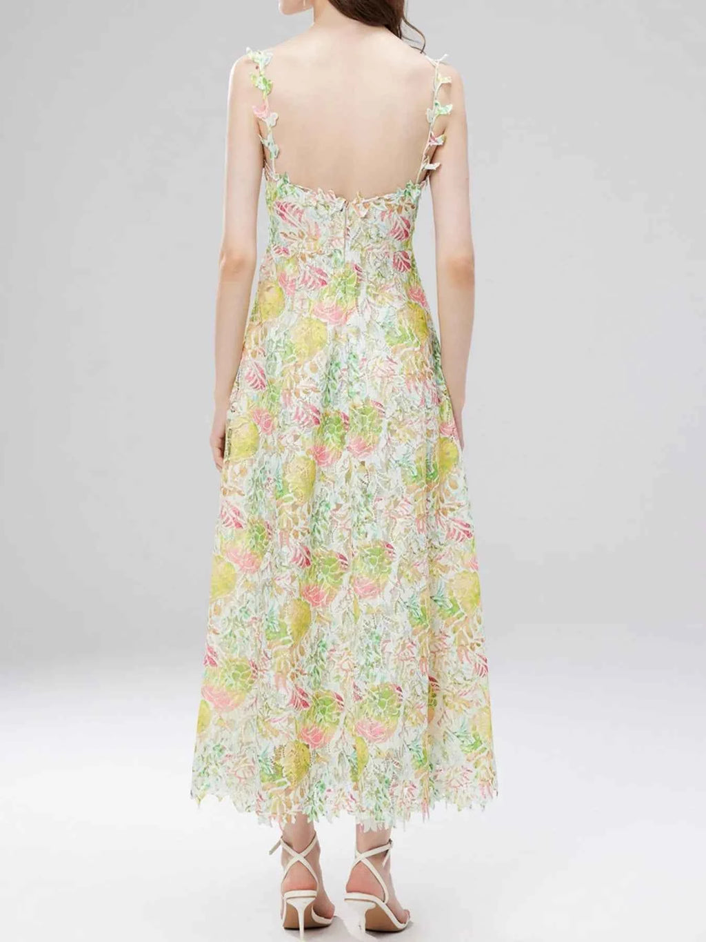 Floral Lace Sleeveless V-Neck Midi Dress faba7664-081c-4999-865d-16fd6cd7037f-Max-Origin