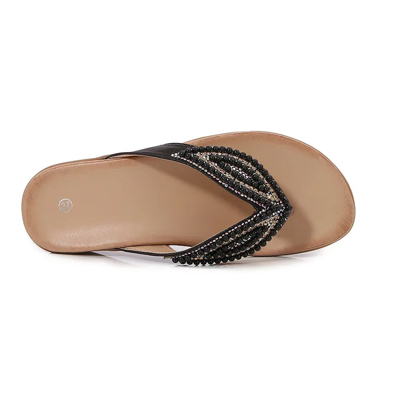 Toe Post Flats Sandals Black fabe45c9-fed2-4687-8bdc-38fa2abfc376-Max