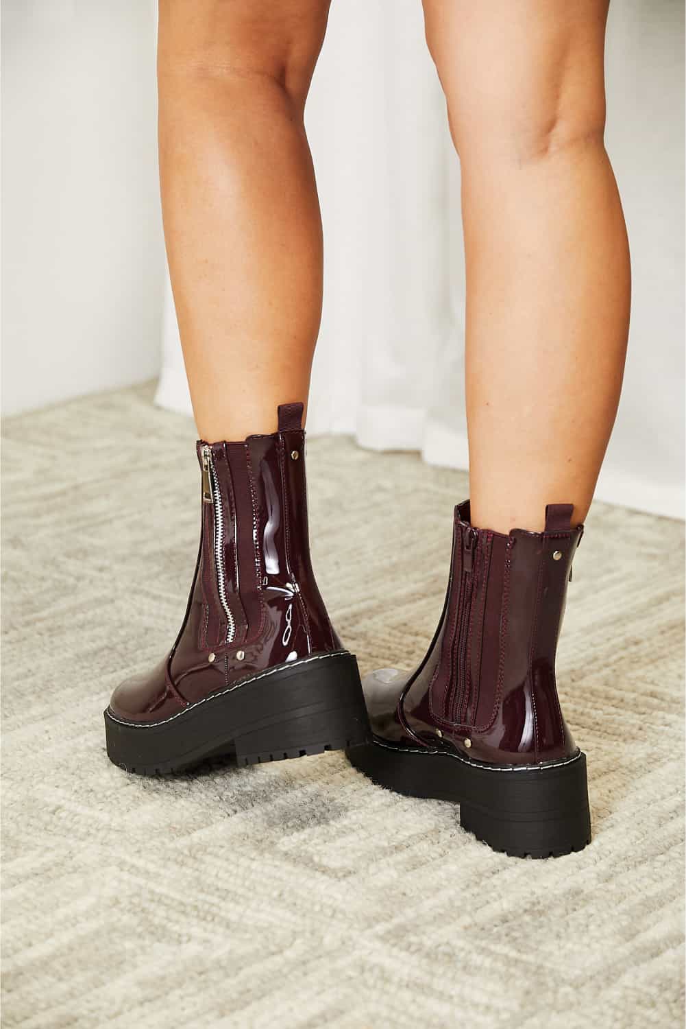 Forever Link Side Zip Platform Boots faea477189354530b600f8eb9dad36eb-Max