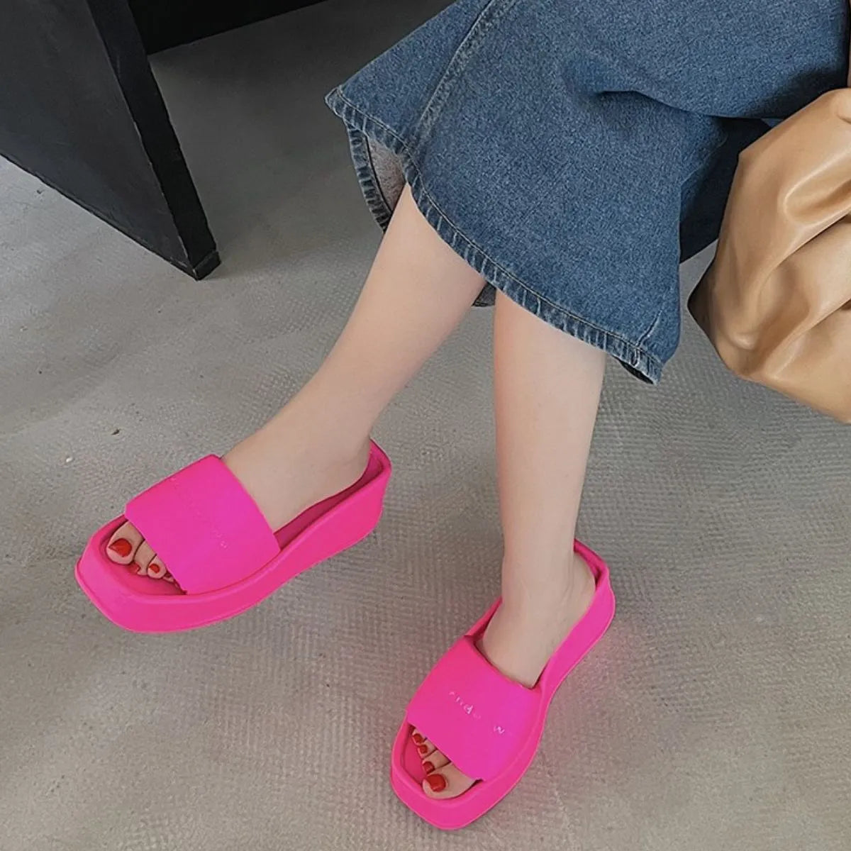 Open Toe Wedge Sandals Hot Pink faf38b1d-b982-4b9a-a7aa-08731d75bfa4-Max-Origin