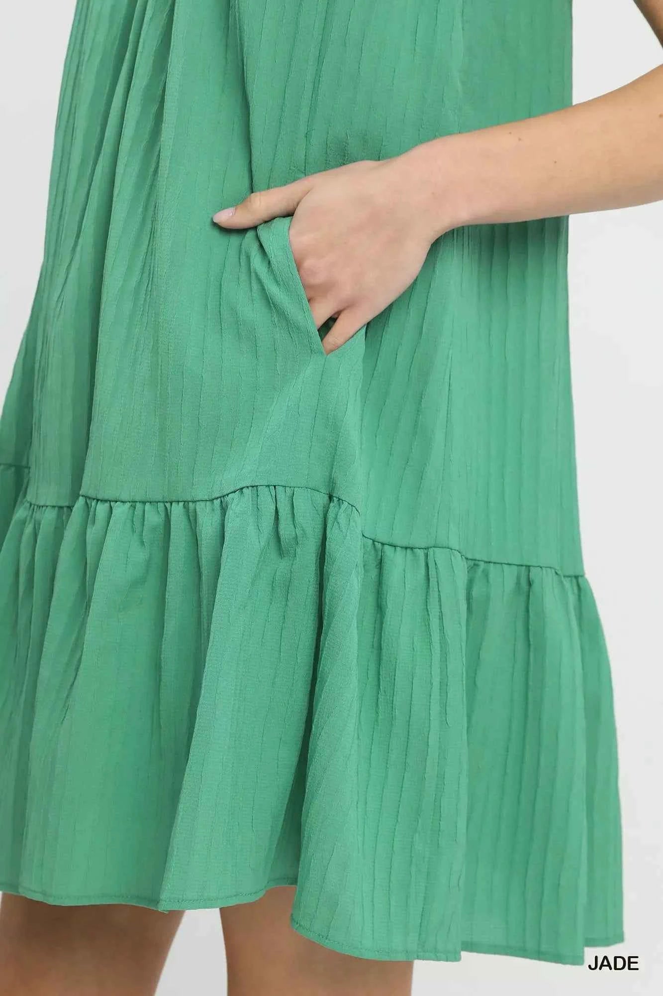 Umgee Flutter Sleeve Tiered Dress fb15785e-d517-42d7-ba79-0f208d0149a1-Max-Origin