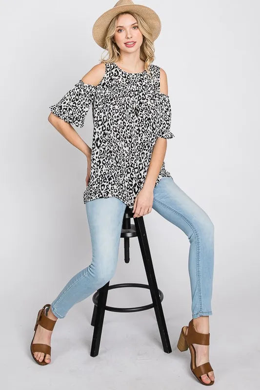 Heimish Full Size Leopard Round Neck Cold Shoulder T-Shirt Plus Size fb1dca89-bbdf-47a6-8f18-819b32a09336-Max
