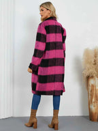 Plaid Double-Breasted Long Sleeve Coat fb1f3a43-53f3-4b43-89fc-630a64bd8aef-Max
