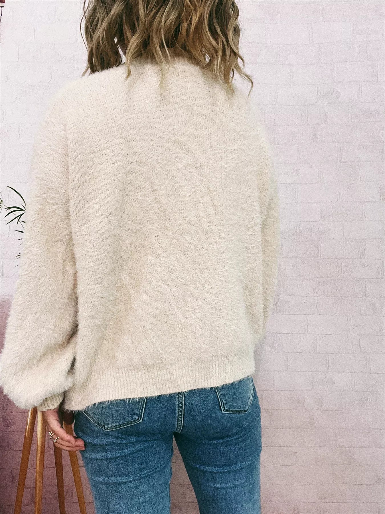 Fuzzy Button-Up Long Sleeve Cardigan fb4770ae44b843309dbc88ef83219b1c-Max-Origin