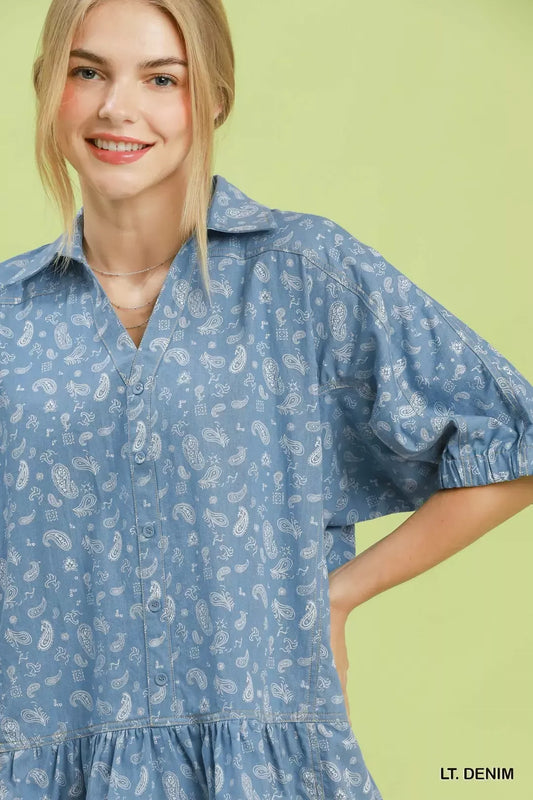 Paisley Print Chambray Top fb4fda8a-34bd-4b8d-b512-580fa52bbdf4-Max-Origin