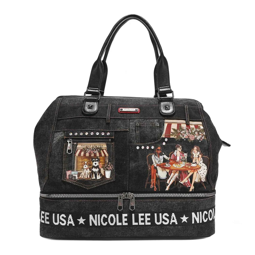 Nicole Lee USA Denim Sisters Secret Weekender Travel Bag SISTERS SECRET One Size fb556689f0c545af84f7e56b6d790c0a-Max-Origin