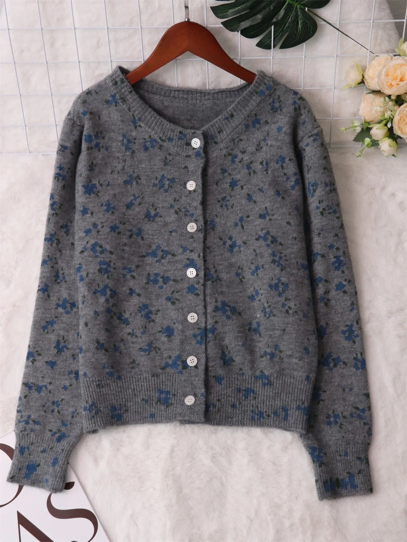 Floral Button-Up Long Sleeve Cardigan fb55b290828843608ab1c0ca7d0bdd2b-Max-Origin