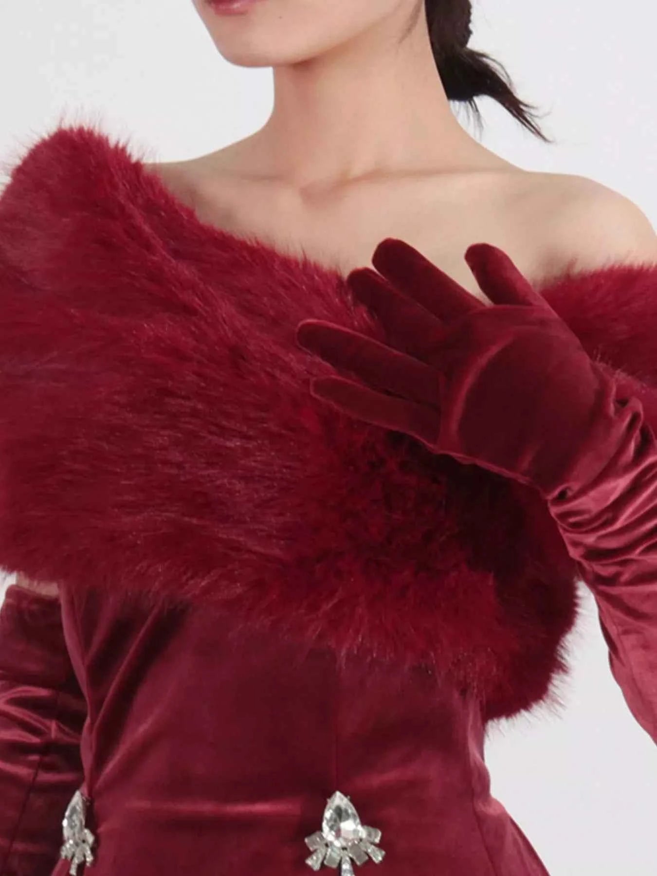 Fuzzy Off Shoulder Mini Dress fb624ce3-7cf9-4fe3-b366-71534b7d3c5e-Max-Origin