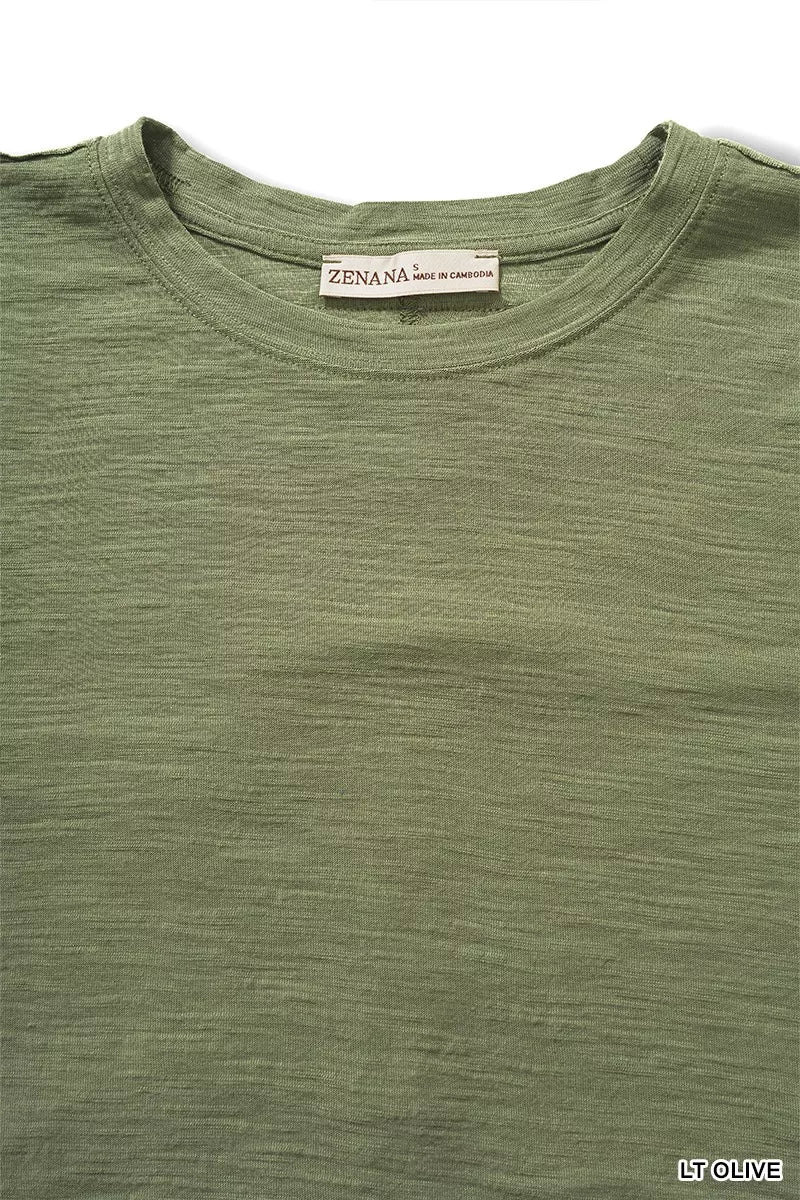 Zenana Slub Short Sleeve Tee fb8a97f1831341e78789400bbbde9040-Max-Origin