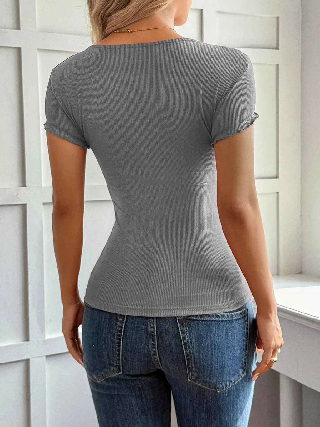 Lace Detail Short Sleeve T-Shirt fb8f4f1e4b284574bcde2ff0401b1b15-Max-Origin