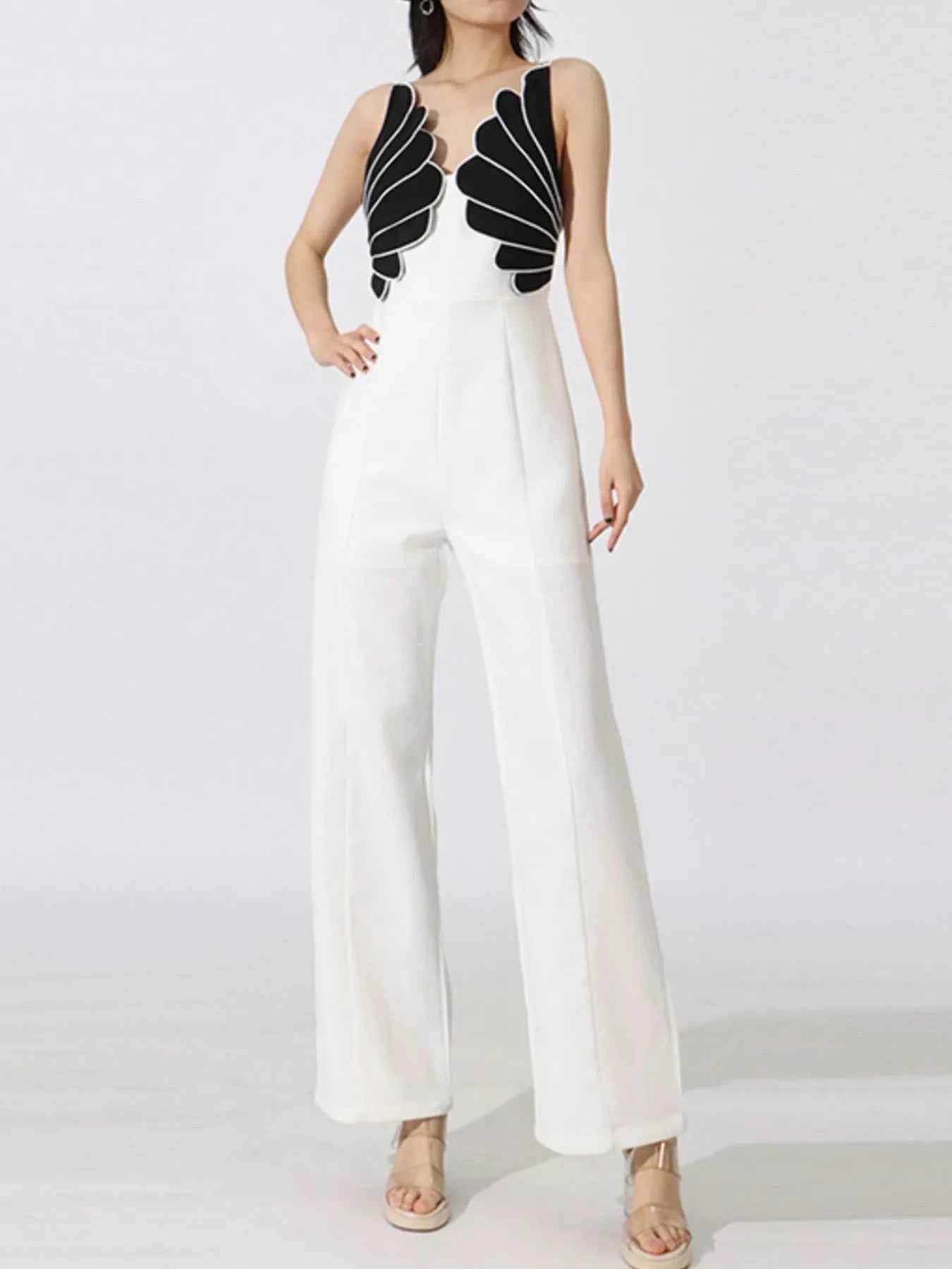 Contrast Sleeveless Wide-Leg Jumpsuit White fbbdb4db-0281-4985-852f-52092e7af9a1-Max-Origin