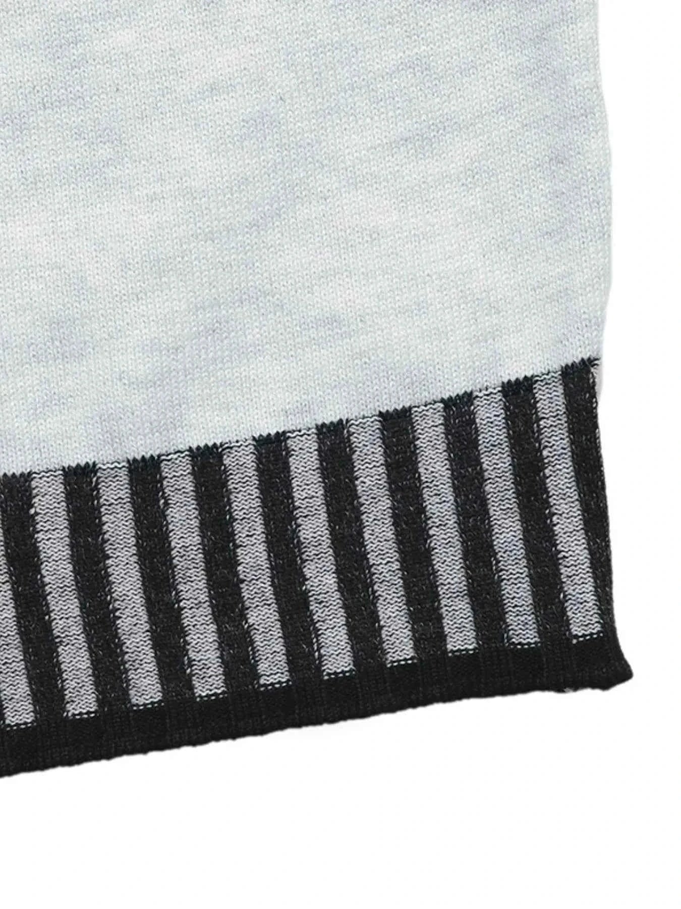 Striped Trim Tie Waist Sweater Dress fbbeb349-7a2f-44c7-a677-d3a5055a8e70-Max-Origin