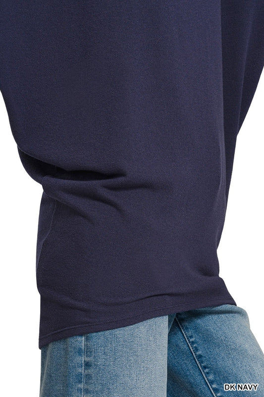 Hacci Dolman Sleeve Boat Neck Top fbc63f15c53f442da63b77e8f8313619-Max