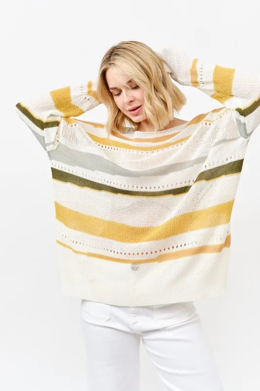 Abstract Striped Lightweight Oversized Sweater fbde85f43cb244b4ba0d00fbd1500e12-Max-Origin