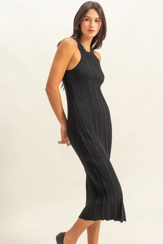 Round Neck Bodycon Ribbed Knit Dress fbecec00fd3e4021b461a8a617acc5ce-Max-Origin