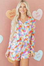 Valentine Heart Candy Shirt and Shorts Pajama Set fbf00a81-6531-4d36-a40d-c5be6951cf15