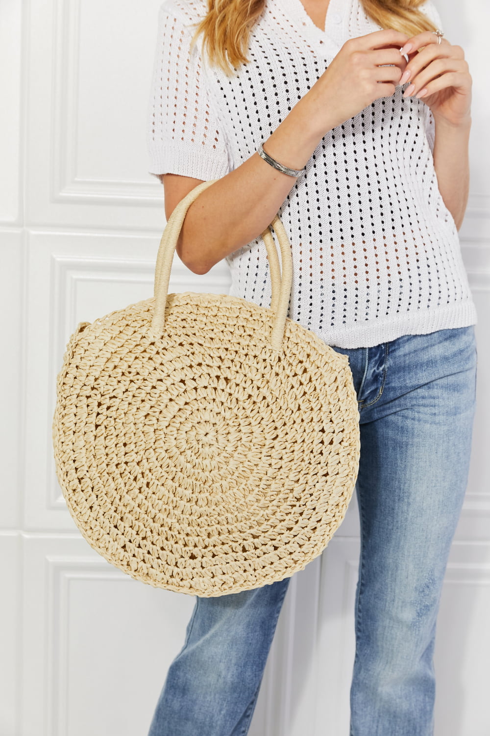 Justin Taylor Beach Date Straw Rattan Handbag in Ivory Ivory One Size fbfa4bcdf71549638ea482b6d506cad9-Max