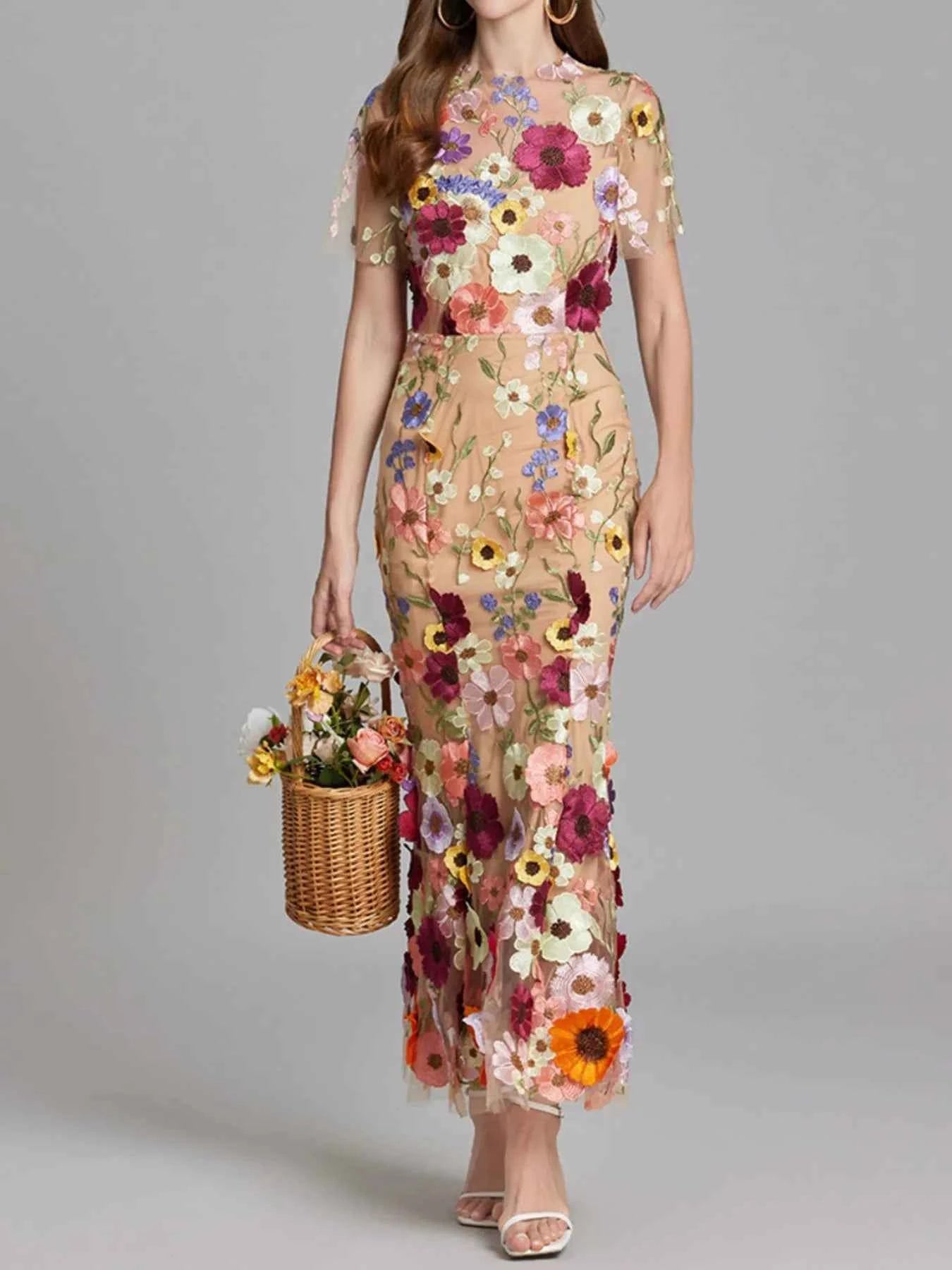 Floral Embroidered Mesh Overlay Maxi Dress Apricot fc0b71af-ef93-4453-a1a0-e93bef7dfac4-Max-Origin