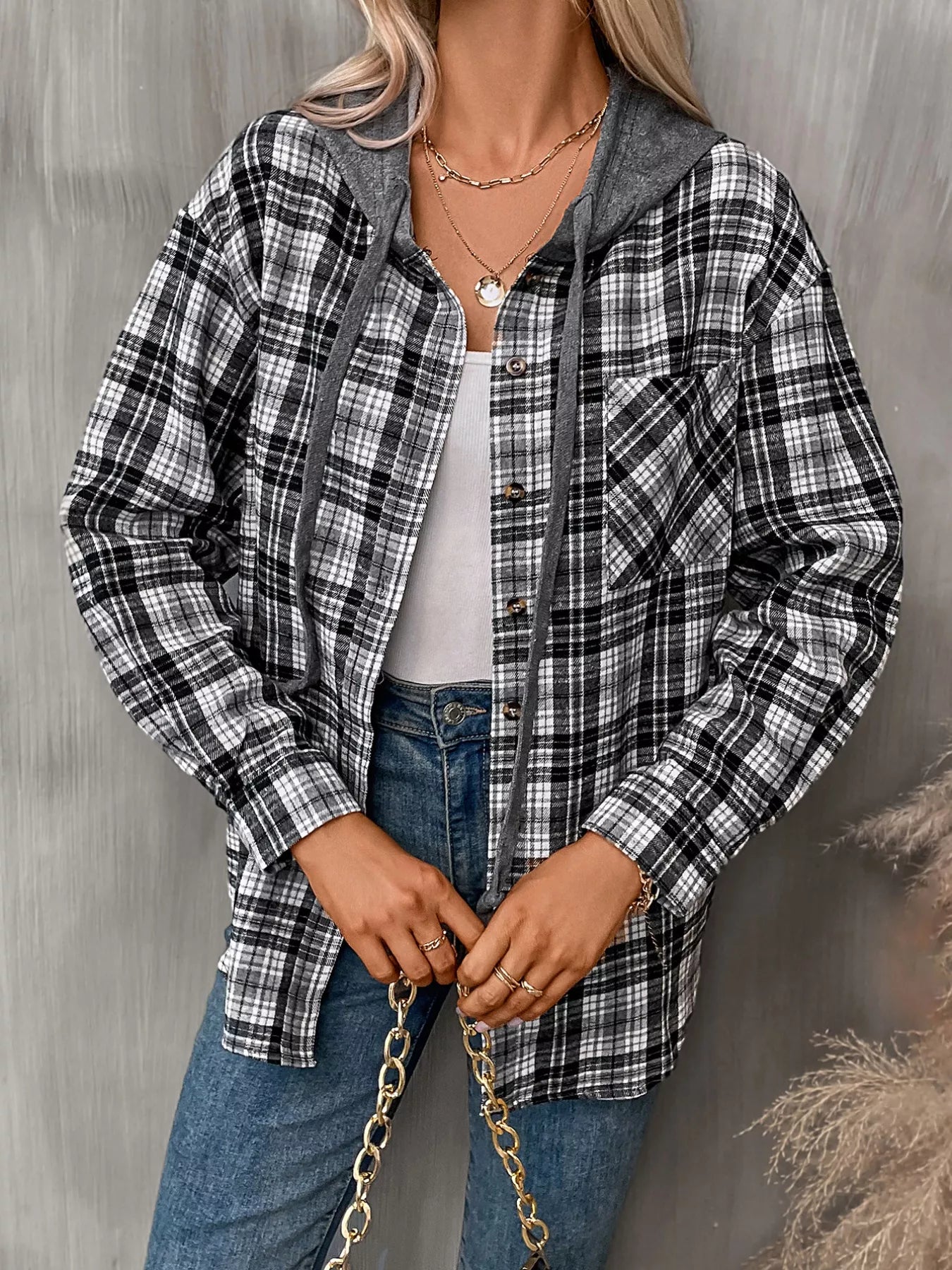 Plaid Button-Up Hooded Shirt fc0baa12-b444-47af-a5b0-c36353d81b4d-Max-Origin