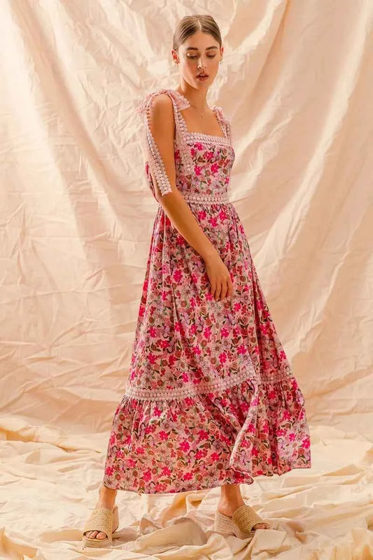 Floral Maxi Dress With Ribbon Tie Lace Strap fc1116d2f79249f19a52e0c45cf3a871-Max-Origin