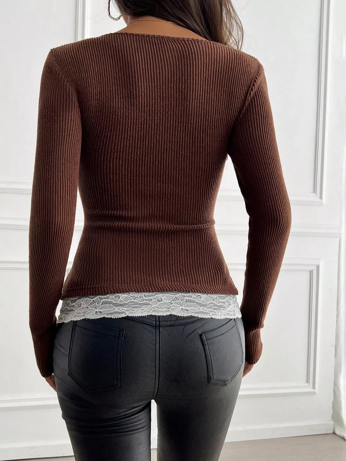 Lace Detail Long Sleeve T-Shirt fc13a41f-18dd-4f37-a5e5-72643729ea87-Max-Origin