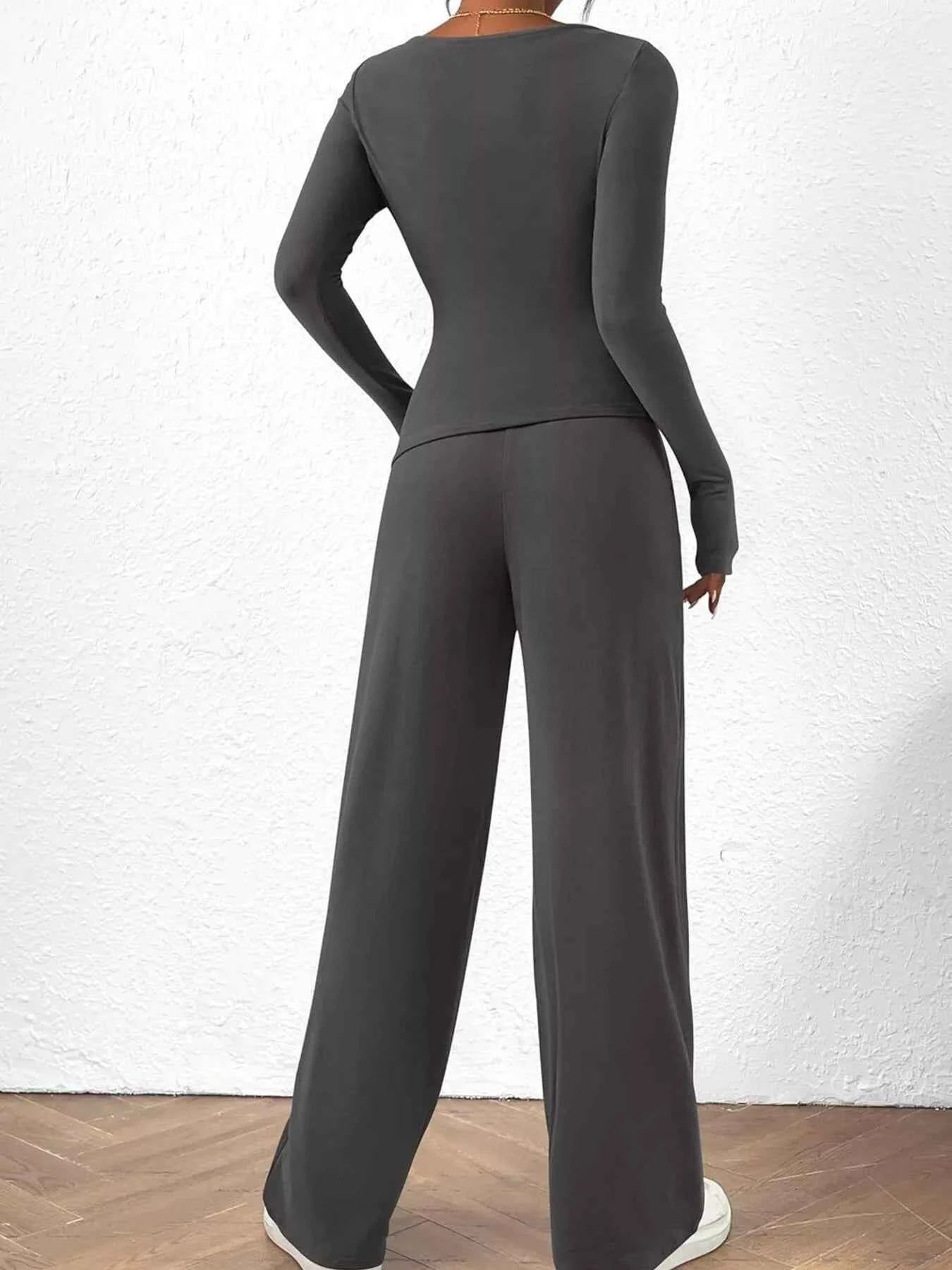 Long Sleeve Top and Wide Leg Pants Set fc5863dfdf7a4fd3b661e8372e102112-Max-Origin