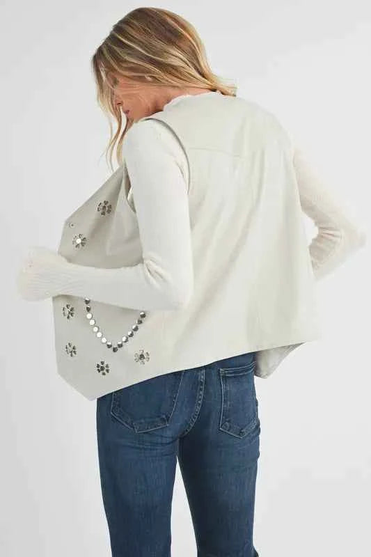 Aemi + Co Heart Rivet Detail Suede Vest Coat fc5b85c6-6077-47b0-9e44-d24b0ea0f8bd-Max-Origin