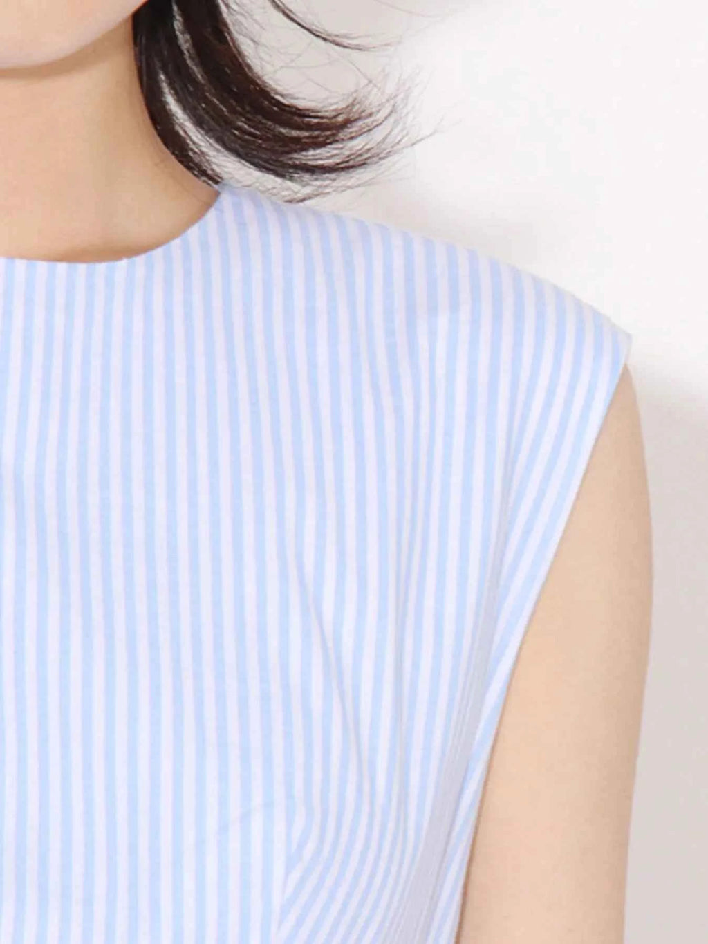 Backless Sleeveless Striped Mini Dress fc603983-56b7-4228-ae64-d98565facf3c-Max-Origin
