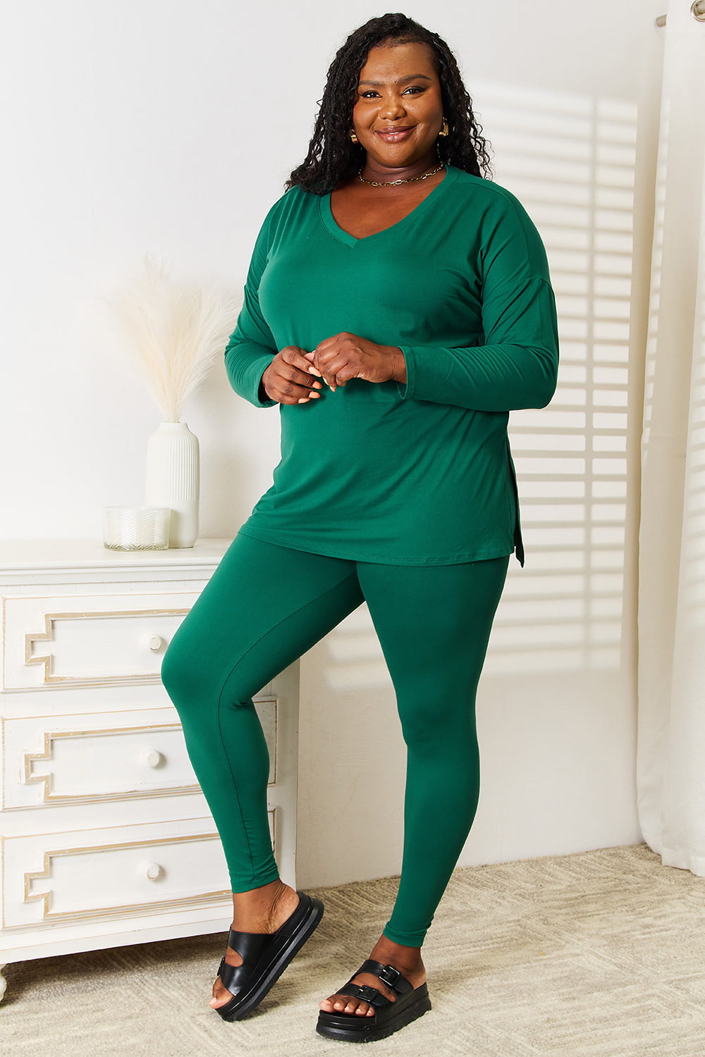 Zenana Lazy Days Full Size Long Sleeve Top and Leggings Set fc67aa343279444cb0822768de9c9d51-Max