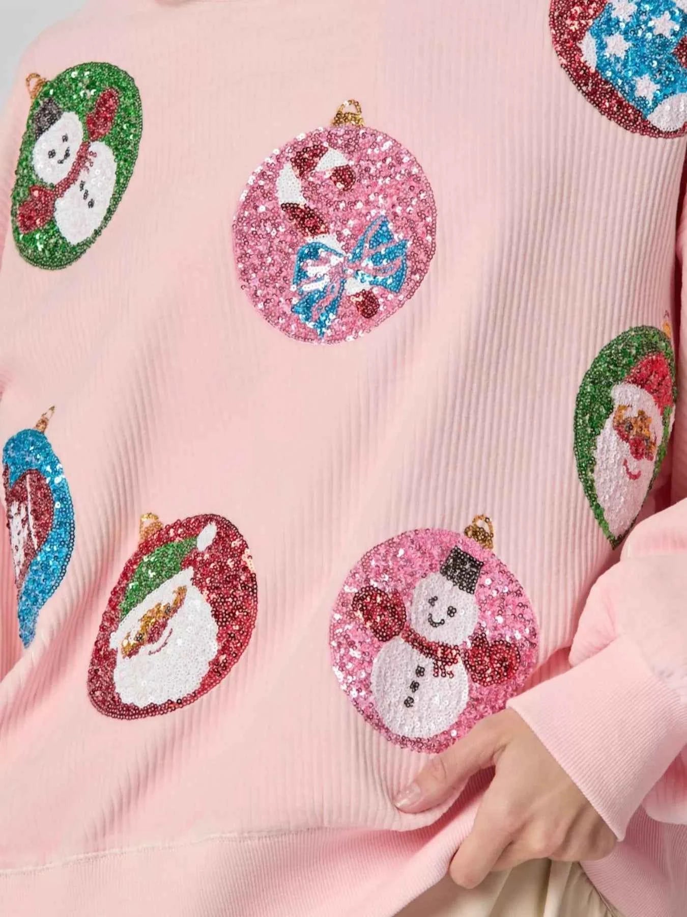 Christmas Sequin Embellished Sweatshirt fc682043-c245-4a17-a0fe-d9b59db157b3-Max-Origin