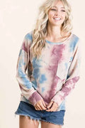 BiBi Tie Dye Print Terry Top With Front Patch Pocket LAVENDER BLUE fc6ea3bde6404ac5aa14f238039e4962-Max-Origin