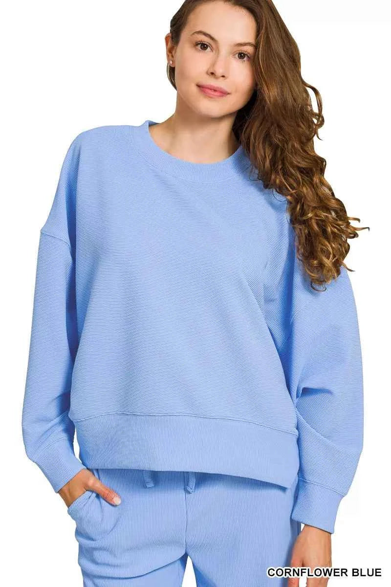 Zenana Ribbed Round Neck Pullover and Drawstring Pants Set fc759594de9d4596b948b11587d267bd-Max-Origin