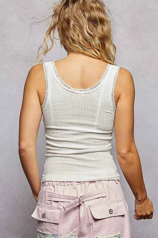 Lace Trim Tank with Front Button Closure fc8049e3-3cc9-464e-a76f-9f3e09158ec5-Max-Origin
