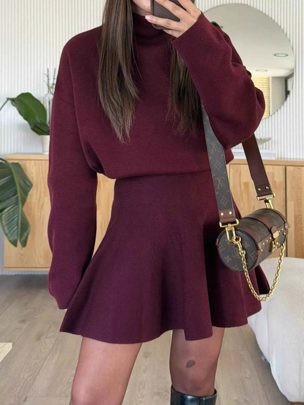 Round Neck Long Sleeve Mini Sweater Dress fc81266710b541a5b3395012aa84039d-Max-Origin