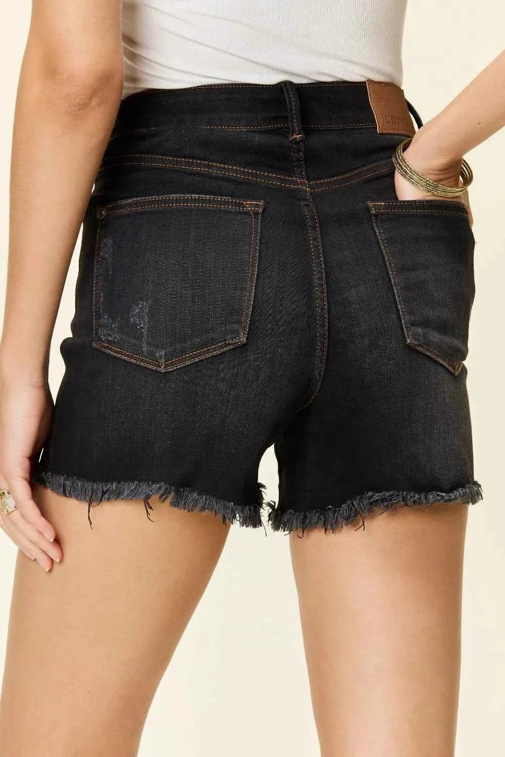 Judy Blue Full Size Tummy Control Fray Hem Shorts fc82e714-0fdd-41a8-a696-70f24ef188cf-Max