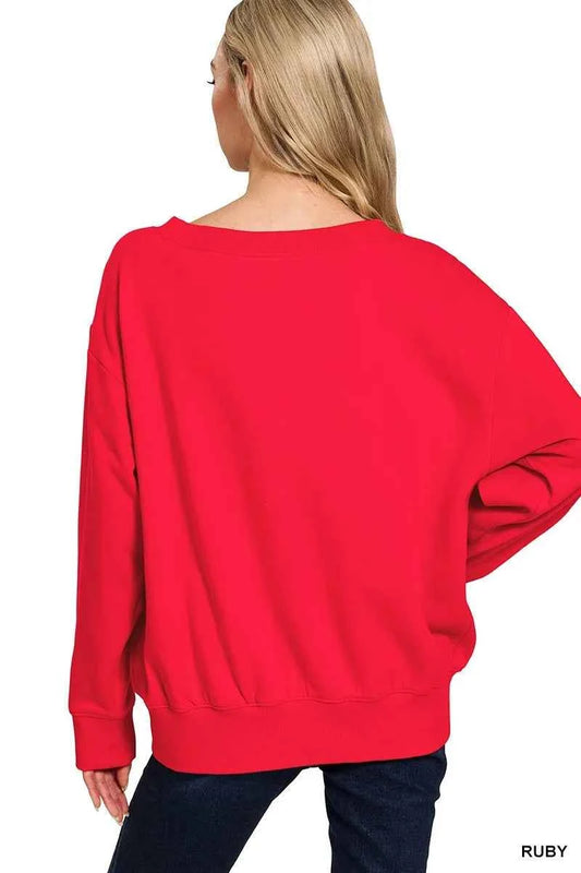 Zenana Fleece Boat Neck Sweatshirt fc875478f6534577bc7a38478c1c31bb-Max-Origin